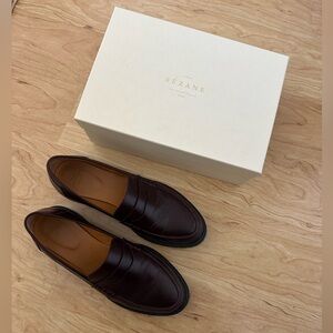 Sezane Albane loafers burgundy